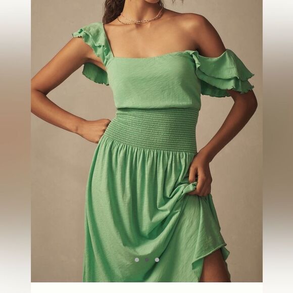 Nation LTD Brittini Smocked Waist Midi dress - Picture 2 of 3